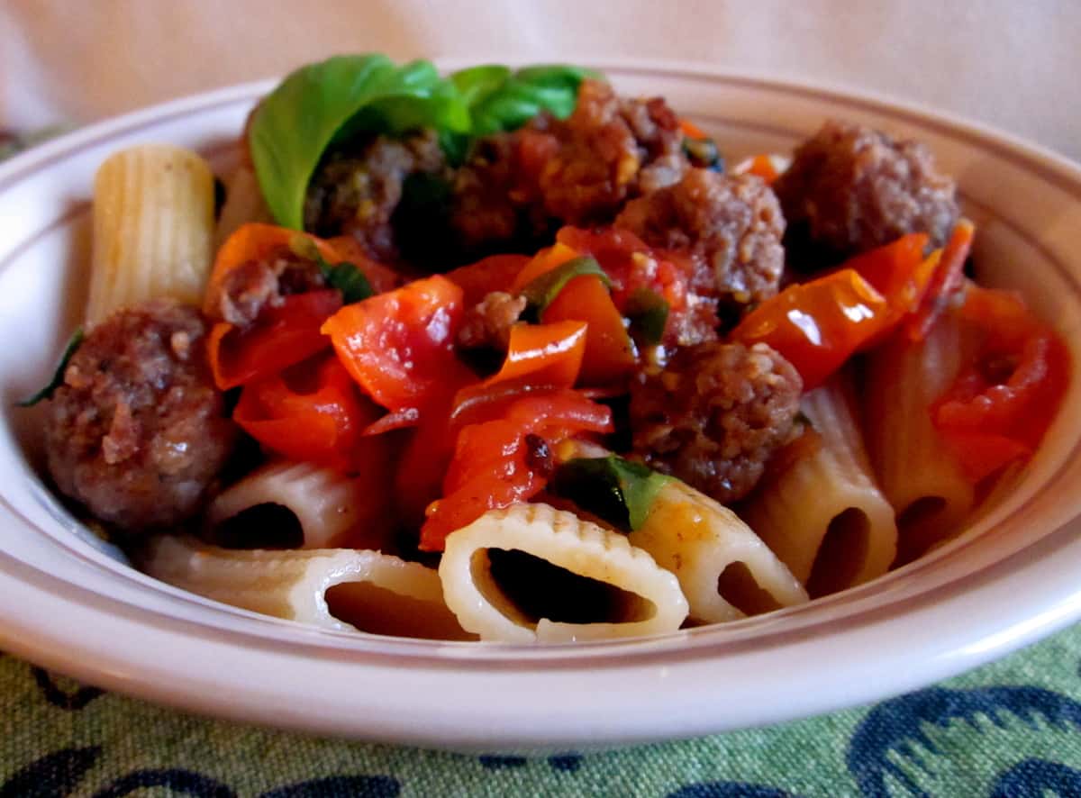 italian sausage and pasta