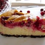 Cranberry Swirl Cheesecake from TheFoodCharlatan.com