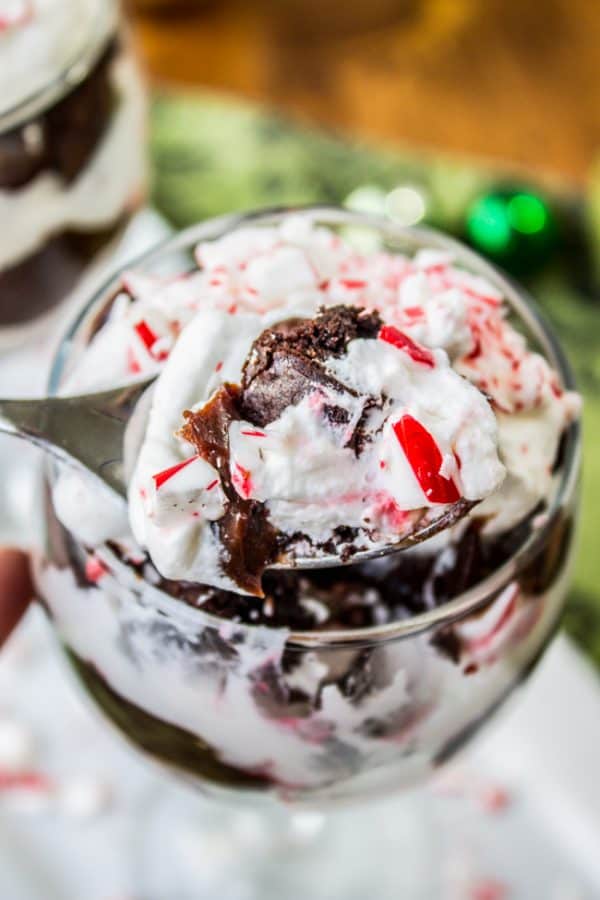 Candy Cane Brownie Trifle Recipe (Christmas Trifle) The Food Charlatan