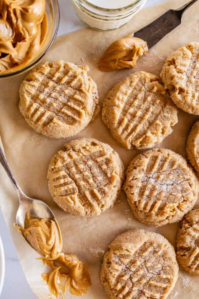 Homemade Peanut Butter Cookies - The Food Charlatan