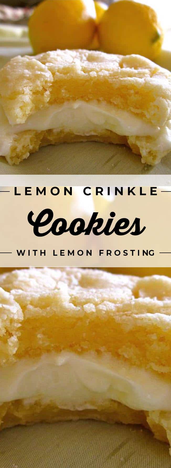 Lemon Crinkle Cookies with Lemon Frosting - 26