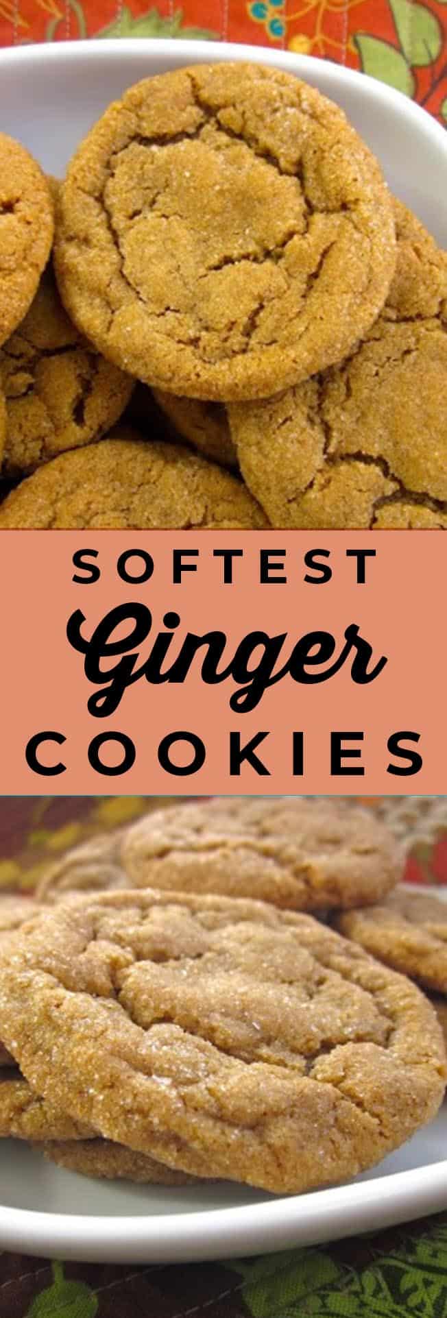 soft ginger cookies recipe