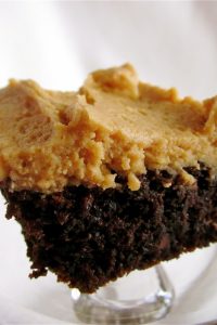 Chocolate Cake with Peanut Butter Frosting from TheFoodCharlatan.com