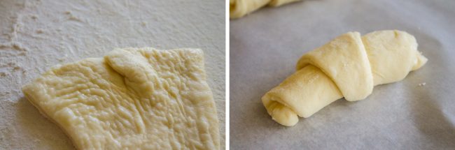 how to roll crescent rolls