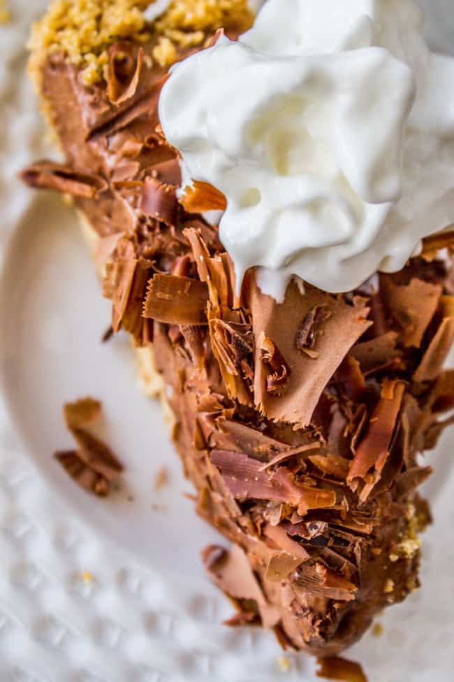 Chocolate Honey Chiffon Pie from The Food Charlatan