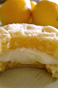 Lemon Crinkle Cookies with Lemon Frosting from TheFoodCharlatan.com