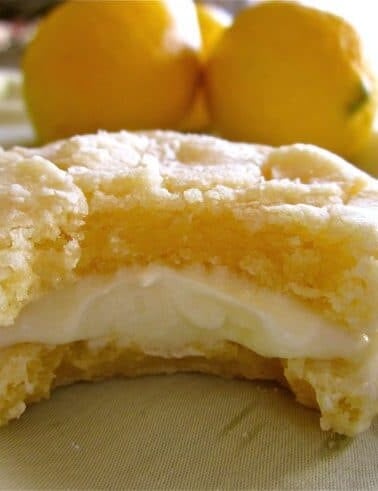 Lemon Crinkle Cookies with Lemon Frosting from TheFoodCharlatan.com