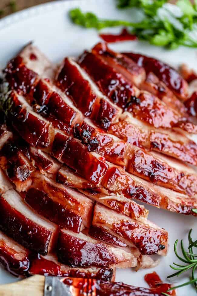 Baked Ham With Raspberry Chipotle Ham Glaze The Food Charlatan,Climbing Hydrangea Winter