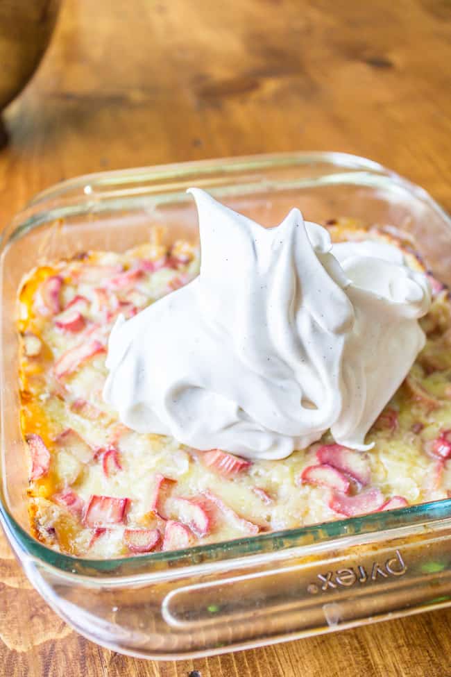 Rhubarb Meringue Layers from The Food Charlatan