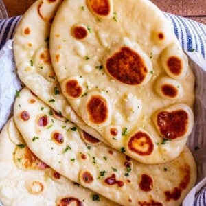 homemade naan bread