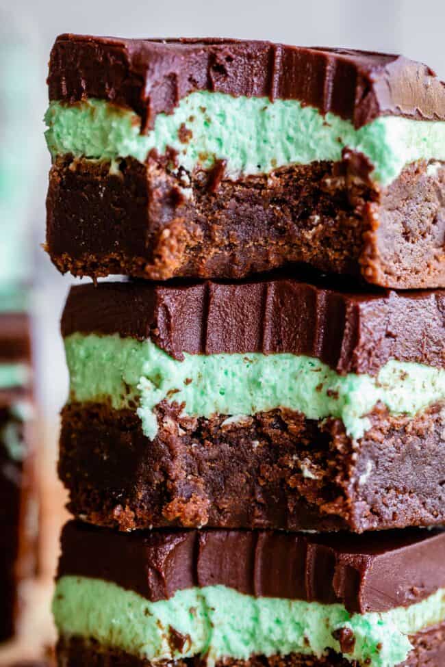 Fudgy Frosted Mint Brownies