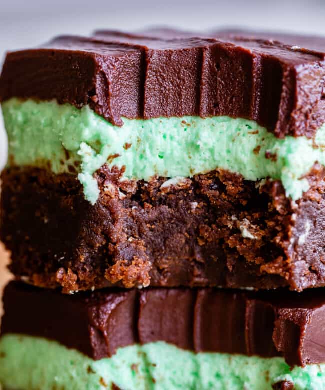 Fudgy Mint Chocolate Brownies - 15