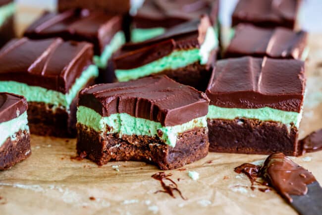 mint chocolate brownies