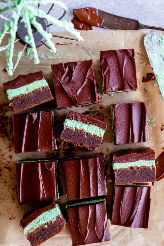 mint chocolate brownies