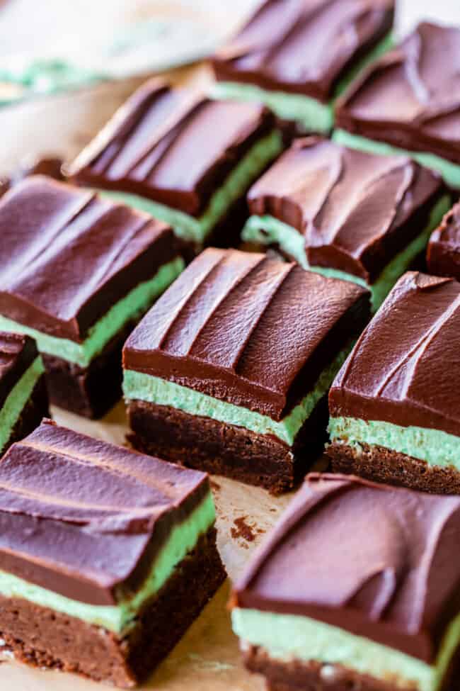 Fudgy Mint Chocolate Brownies - 25