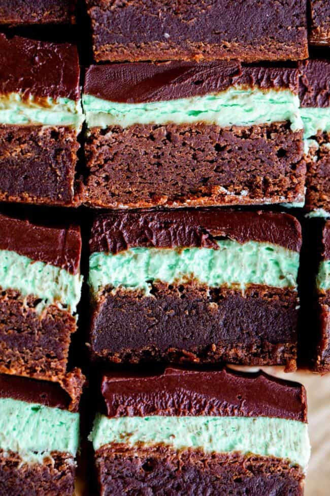 Fudgy Mint Chocolate Brownies - 92