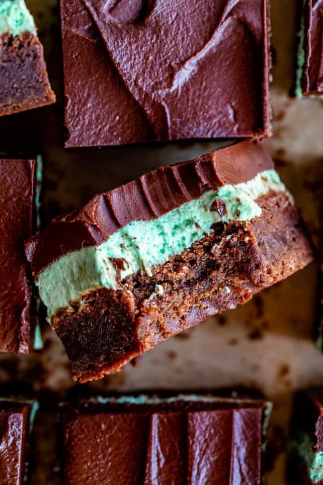 Fudgy Mint Chocolate Brownies - 78