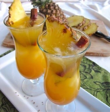 Chilled Pineapple Apple Cider from TheFoodCharlatan.com