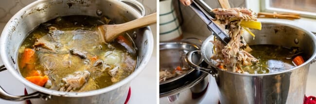 how long do you boil turkey carcass for broth