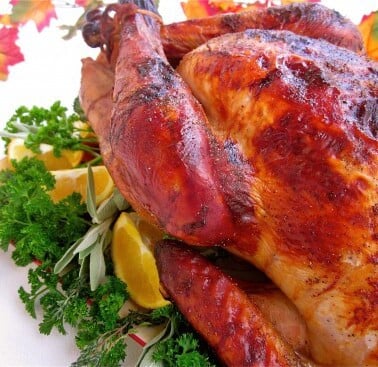 Thanksgiving Recipes and an Apple-Cider Brined Turkey with Savory Herb Gravy from The Food Charlatan