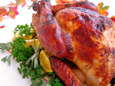 Thanksgiving Recipes and an Apple-Cider Brined Turkey with Savory Herb Gravy from The Food Charlatan