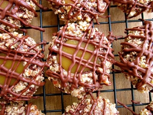 Caramel Pecan Thumbprint Cookies from TheFoodCharlatan.com