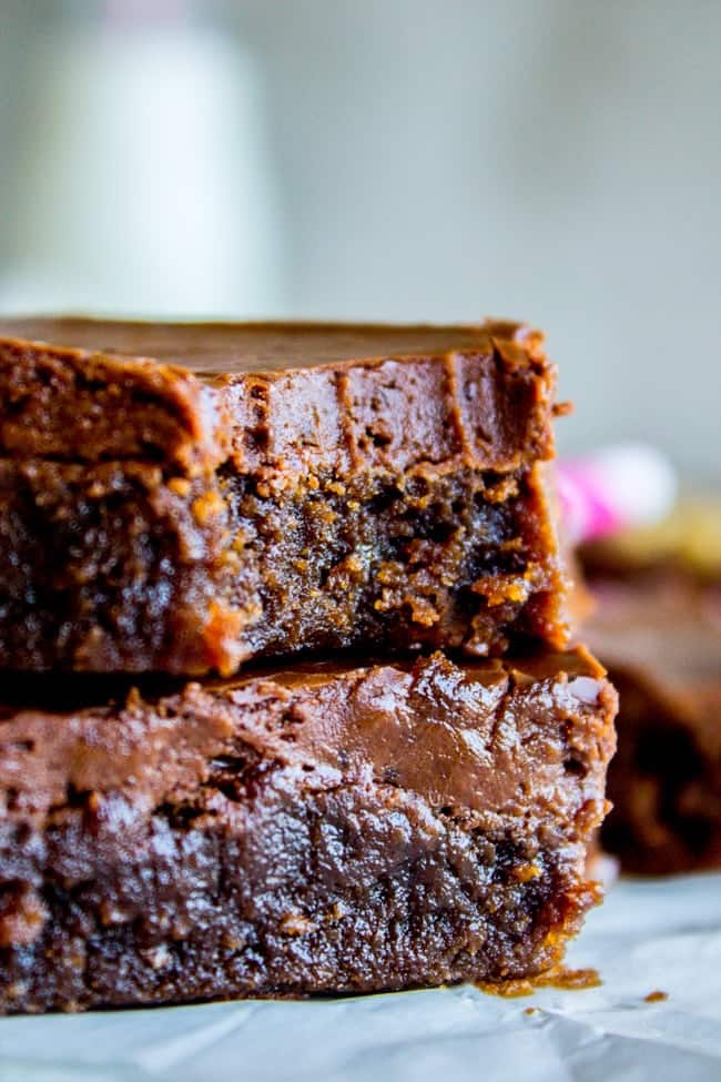 Nana's Famous Fudge Brownies from The Food Charlatan