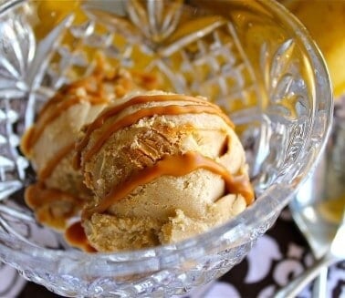 Five-Minute Healthy Banana Ice Cream with Biscoff Swirls from TheFoodCharlatan.com