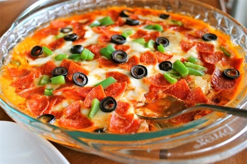 Hot Pizza Dip from TheFoodCharlatan.com