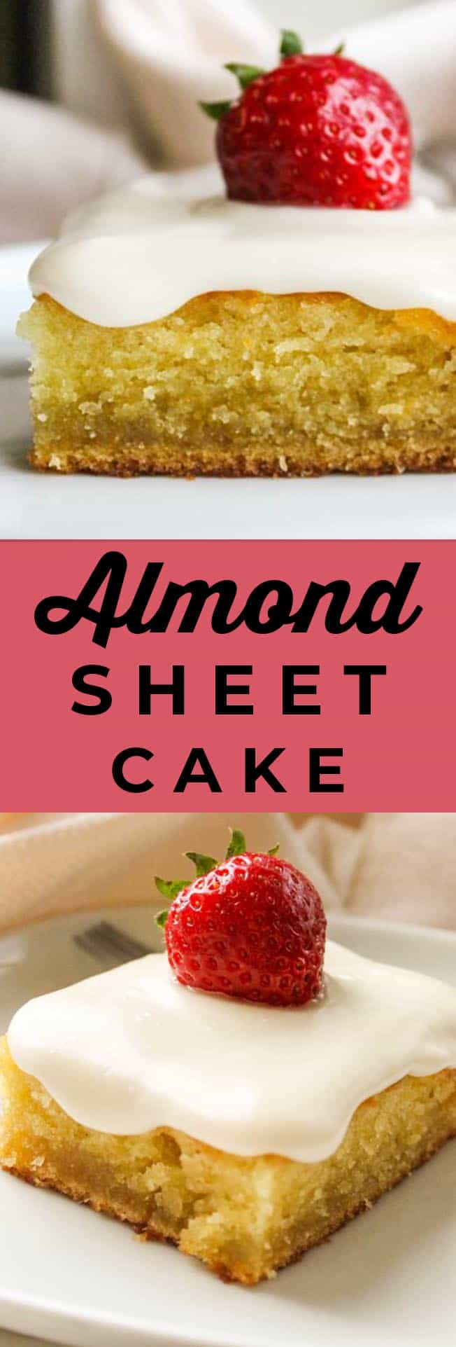almond sheet cake recipe