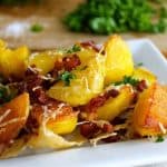 Oven Roasted Potatoes with Bacon and Parmesan from TheFoodCharlatan.com