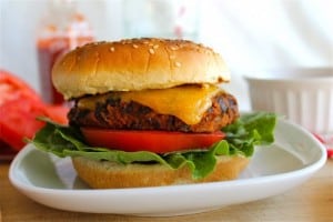 Black Bean Burgers with Sriracha Mayonnaise