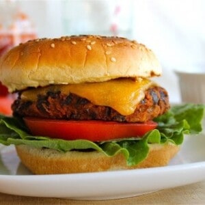 Black Bean Burgers with Sriracha Mayonnaise