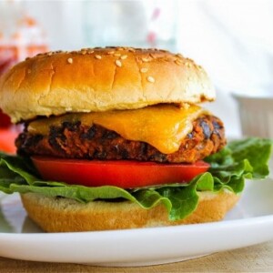 Black Bean Burgers with Sriracha Mayonnaise