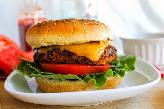 Black Bean Burgers with Sriracha Mayonnaise