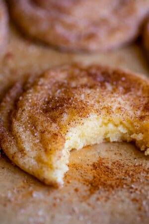best snickerdoodle recipe with a bite taken out