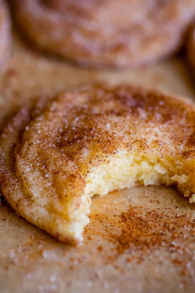 best snickerdoodle recipe with a bite taken out