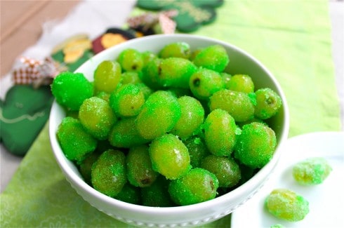 Sour Patch Grapes (Leprechaun Candy!) from The Food Charlatan