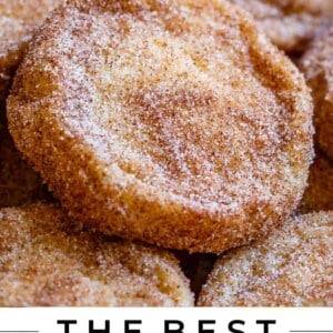 the beset snickerdoodle recipe on a pan