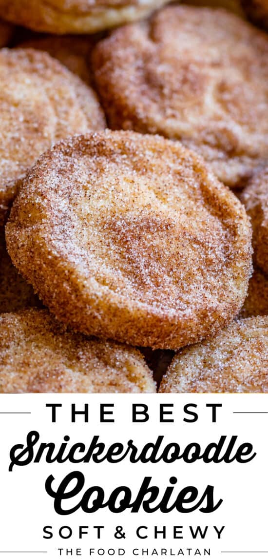 the beset snickerdoodle recipe on a pan