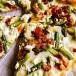 Asparagus, Bacon, & Feta Pizza from TheFoodCharlatan.com