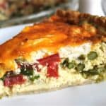 Asparagus, Tomato, and Goat Cheese Quiche