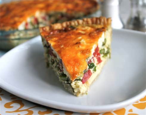 Asparagus, Tomato, and Goat Cheese Quiche - The Food Charlatan