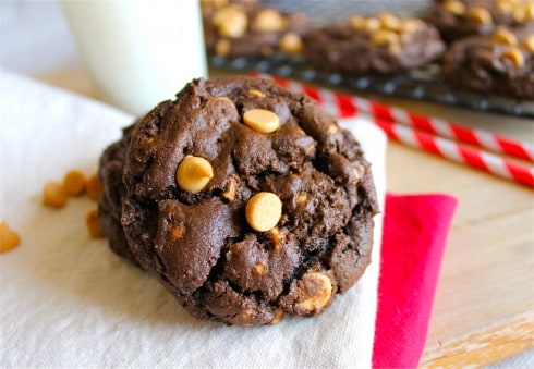 Peanut Butter Chip Chocolate Cookies from TheFoodCharlatan.com
