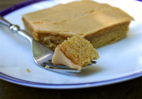 Peanut Butter Sheet Cake - The Food Charlatan