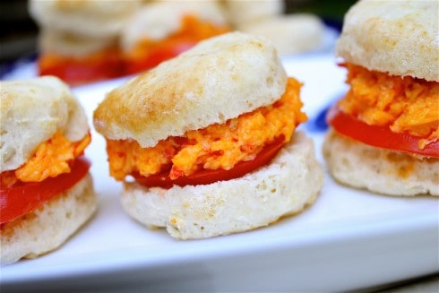 Pimiento Cheese  Tomato  and Biscuit Sandwiches - 93