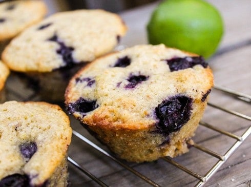 Blueberry Lime Oatmeal Muffins - 54