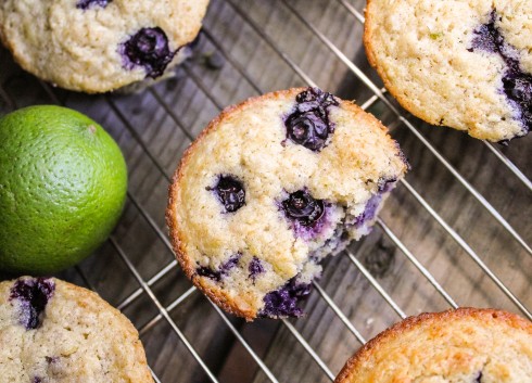 Blueberry Lime Oatmeal Muffins - 22