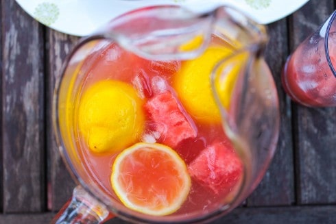 Watermelon Basil Lemonade