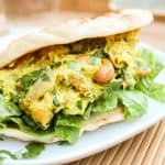Curried Chicken Salad Sandwiches with Naan from TheFoodCharlatan.com